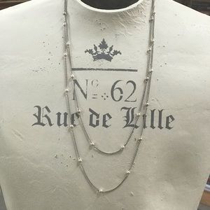 Sterling and Pearl Necklace